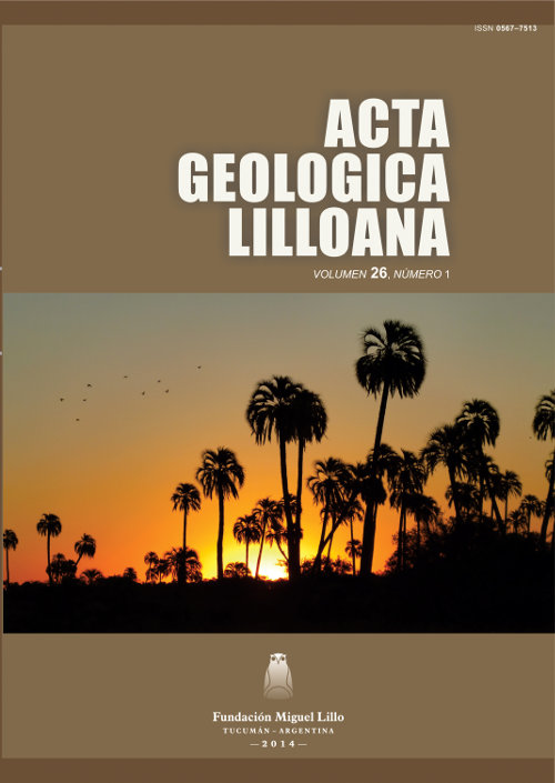 Tapa Acta Geológica Lilloana 26 (1) (2014)