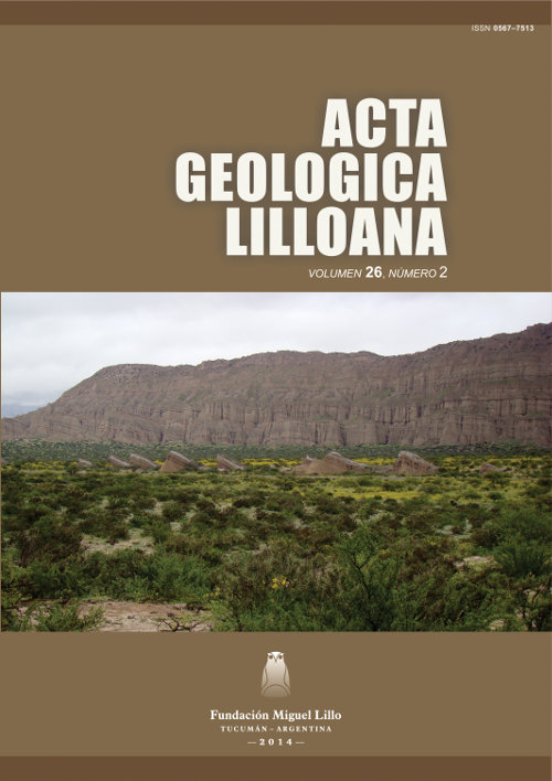 Tapa Acta Geológica Lilloana 26 (2) (2014)