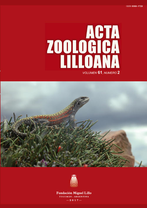Portada Acta Zoológica Lilloana 61 (2) (2017)