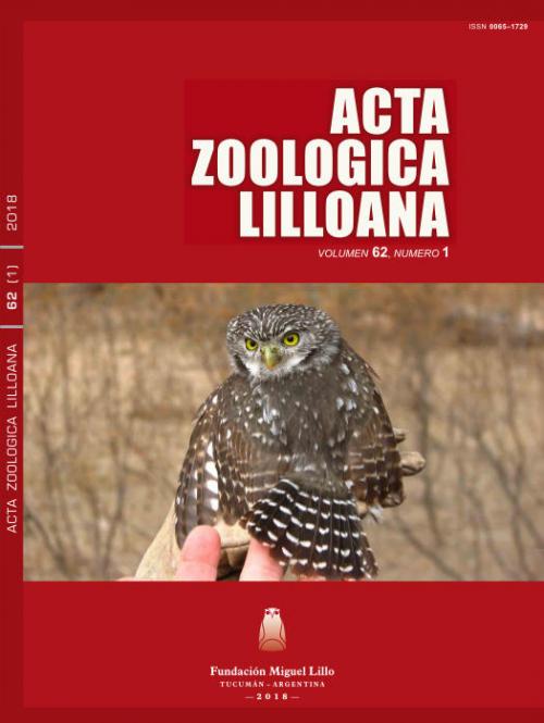 Portada Acta Zoológica Lilloana 62 (1) (2018)