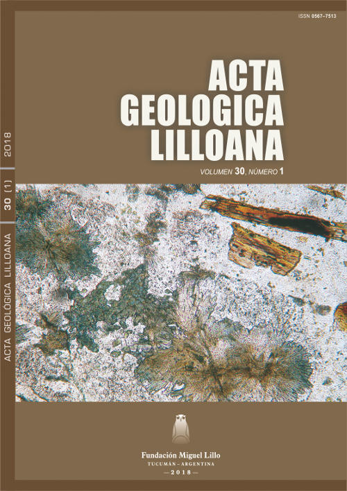 Acta Geológica Lilloana 30 (1) (2018)