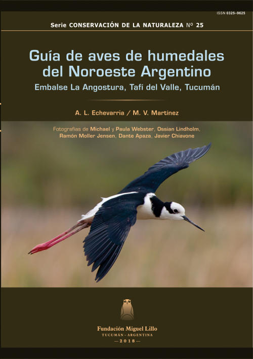 Portada SCN 25 (2018): Guía de aves de humedales del Noroeste argentino: Embalse La Angostura, Tafí del Valle, Tucumán