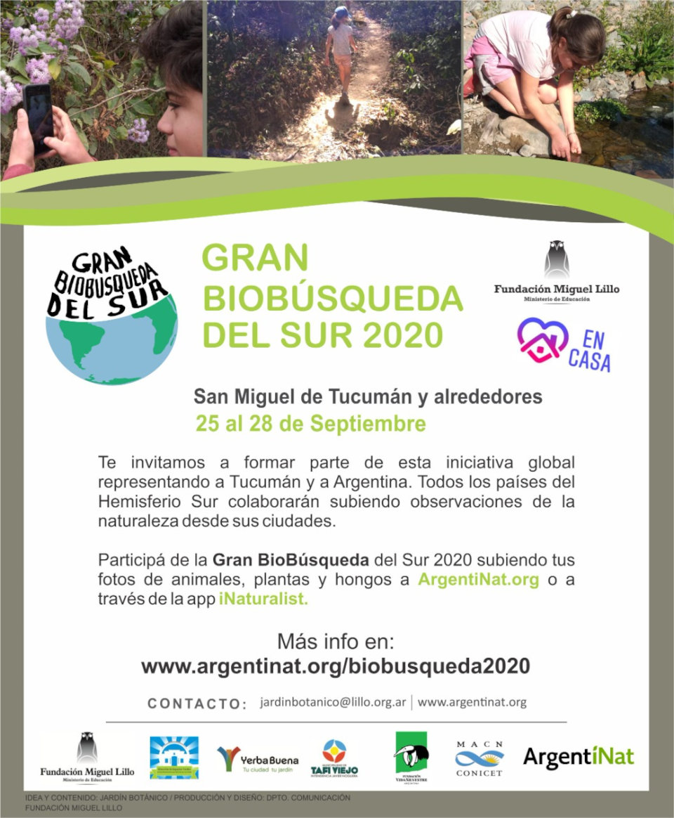 Gran Biobúsqueda 2020 Tucumán - Fundación Miguel Lillo