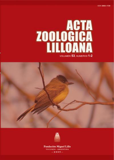 Acta Zoológica Lilloana 53 (1-2) (2009)