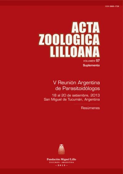Tapa Acta Zoológica Lilloana 57 Suplemento (2013)