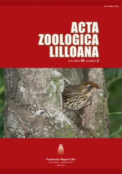 Tapa Acta Zoológica Lilloana 58 (2) (2014)