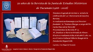 50° aniversario de la Revista de la Junta de Estudios Históricos de Tucumán