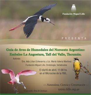 Presentación Guía de Aves de Humedales del Noroeste Argentino: Embalse La Angostura, Tafí del Valle, Tucumán