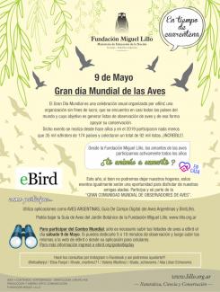 9 de mayo, Gran Día Mundial de las Aves