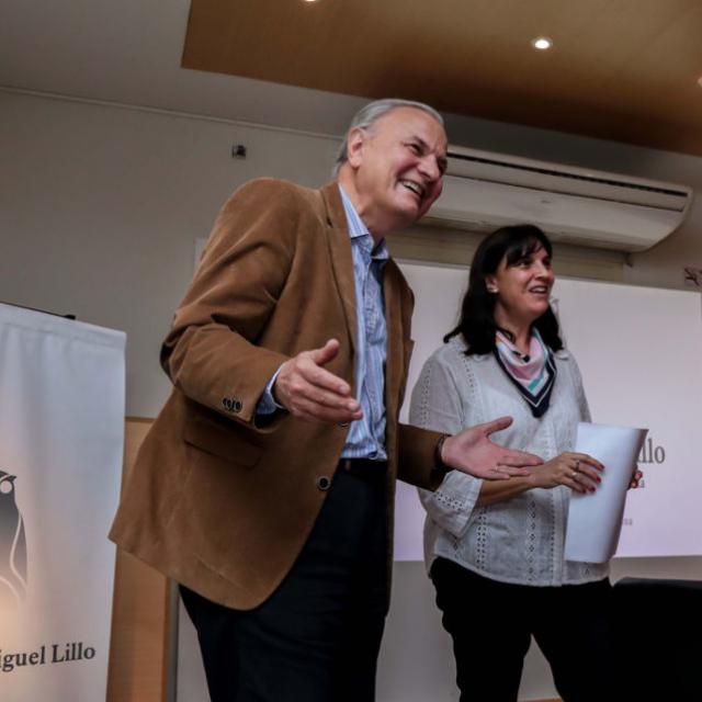 Carlos Rossini, de la Comisión Asesora Vitalicia de la FML, junto a Ada Echevarría.