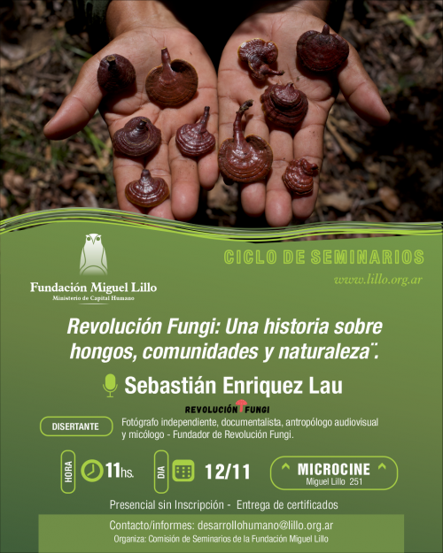 Seminarios FML (2025): Revolución fungi: una historia sobre hongos, comunidades y naturaleza