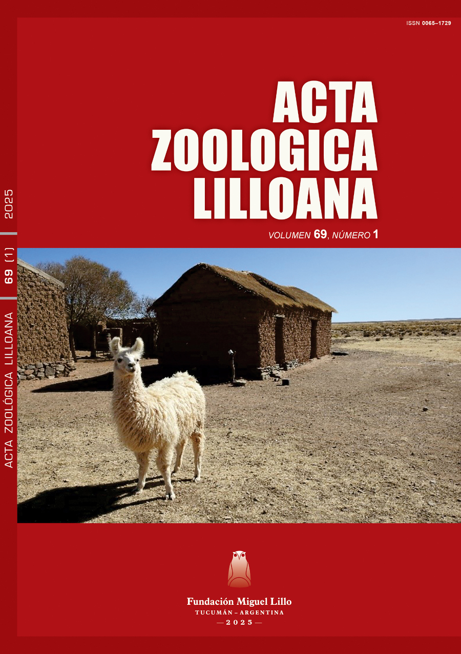 					Ver Acta Zoológica Lilloana 69 (1) (2025)
				