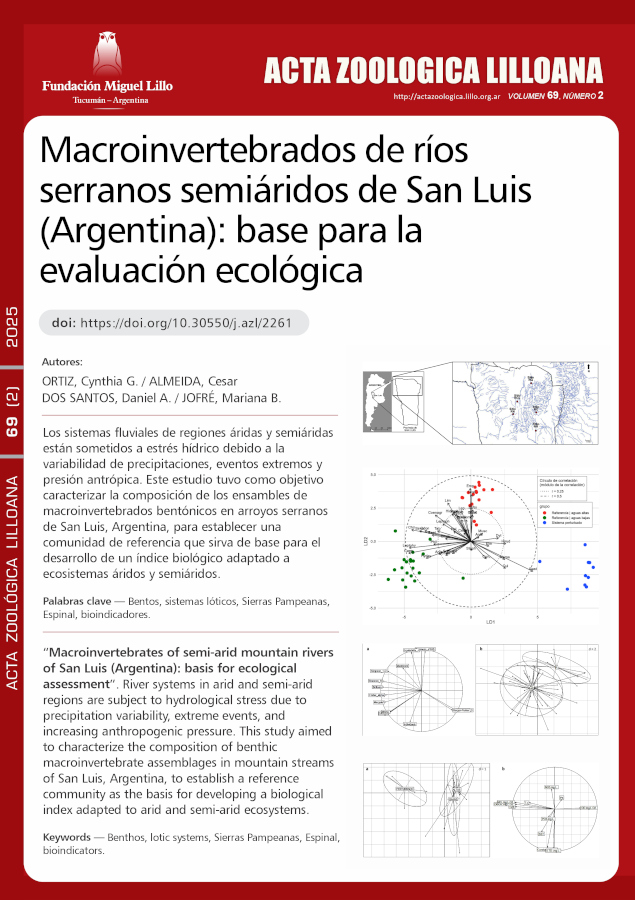 Macroinvertebrados de ríos serranos semiáridos de San Luis (Argentina): base para la evaluación ecológica