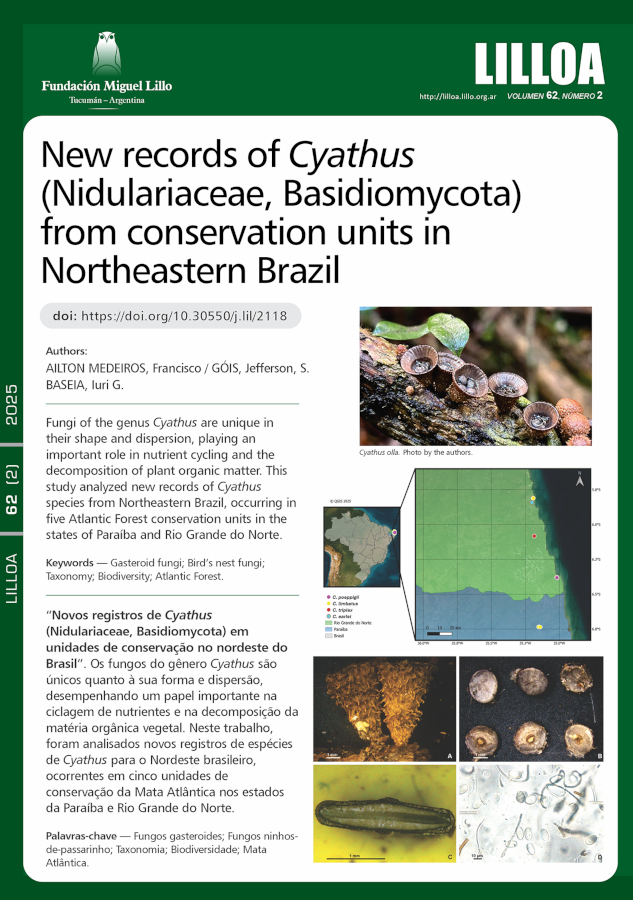 New records of Cyathus (Nidulariaceae, Basidiomycota) from conservation units in Northeastern Brazil