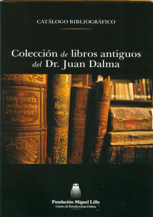 Portada Colección de libros antiguos del Dr. Juan Dalma
