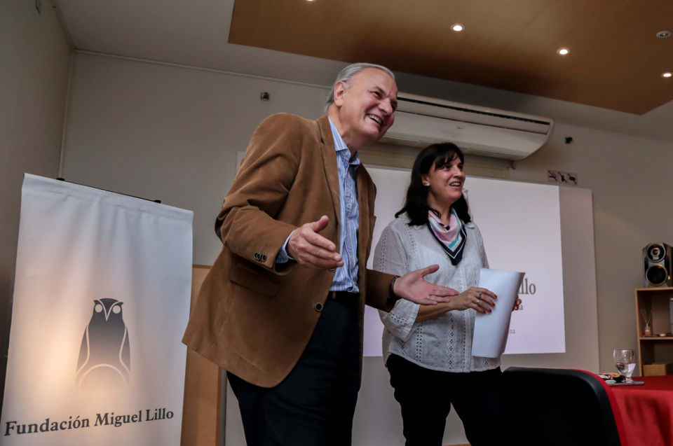 Carlos Rossini, de la Comisión Asesora Vitalicia de la FML, junto a Ada Echevarría.