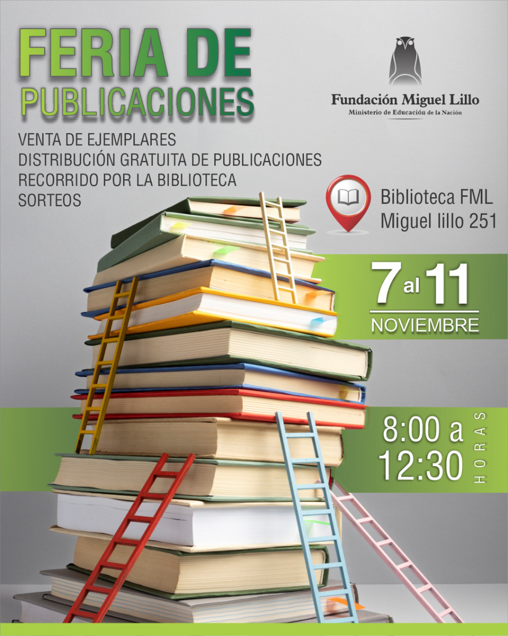 Feria de publicaciones de la Fundación Miguel Lillo.