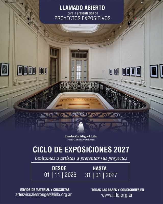 Convocatoria abierta para el Ciclo de Exposiciones 2027 en el Centro Cultural Alberto Rougés