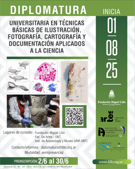 Primera Diplomatura Universitaria en Técnicas básicas de ilustración, fotografía, cartografía y documentación aplicadas a la ciencia