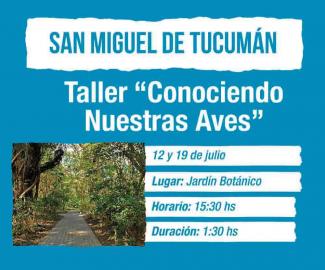 Taller Conociendo nuestras aves