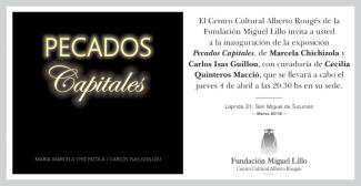 Pecados capitales de Marcela Chichizola y Carlos Isas Guillou