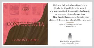 «Confluencia», de las artistas plásticas Leonor Asar y Pilar Garzón Duarte