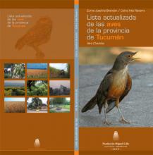 Portada y contraportada de Lista actualizada de las aves de la provincia de Tucumán