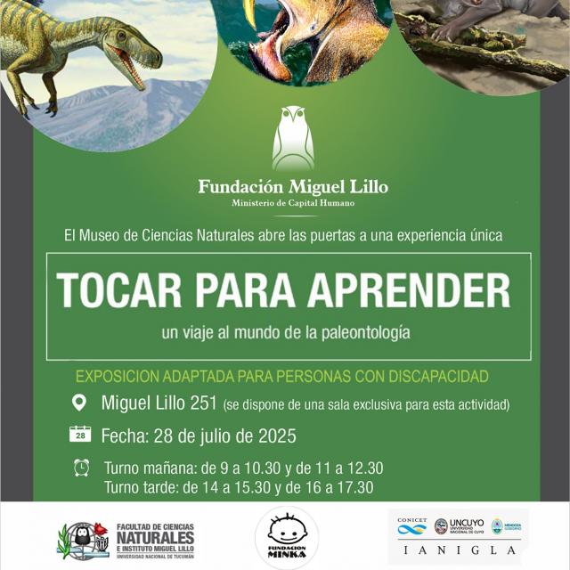 Una muestra de Paleontología para personas con capacidades diferentes 
